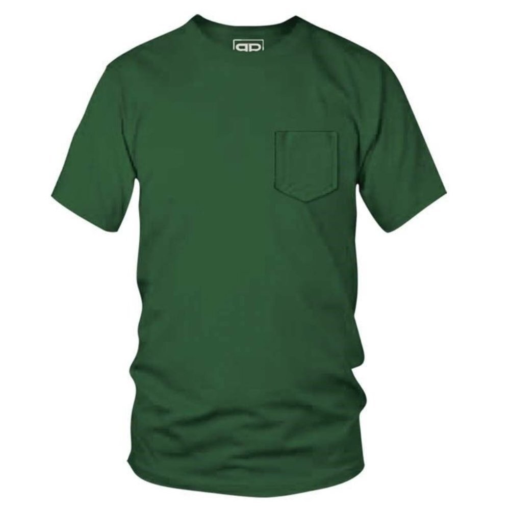 NWT Real‎ Ranch Men's Pocket Short Sleeve Tee Size 3XL Color Forest Green